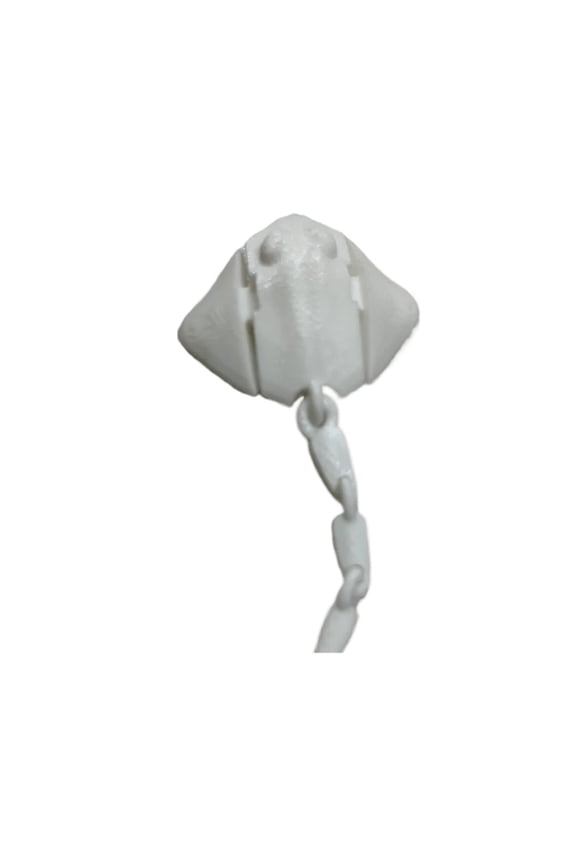 1PC 3D printed stingray keychain with movable joints