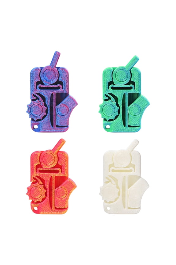1PC 3D printing decompression toggle switch cool model, mini puzzle game, portable pendant keychain