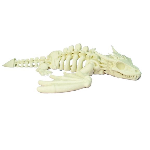 1PC 3D printing of skeletal dragon with movable joints