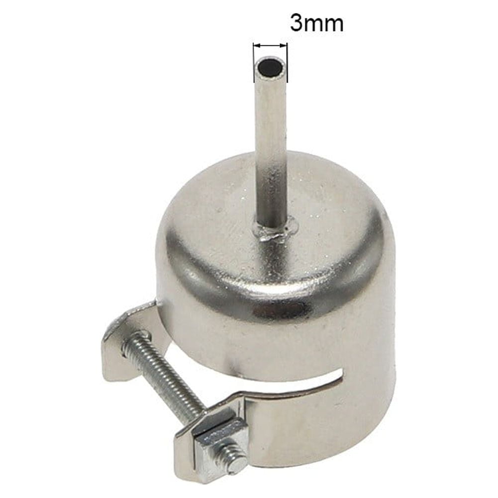 3PCS Universal Hot Air Gun Nozzles - Stainless Steel Tips For 858 858D 868 878 898 Soldering Stations