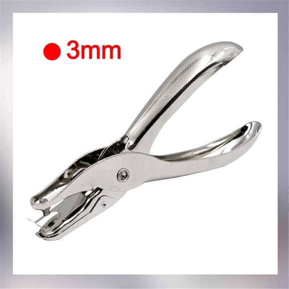 1PC 3mm Single Hole Punch Plier, Manual Handheld Hole Maker, Portable Punch Tool for Paper, Card, Document Organizing, DIY Crafts & Office Stationery Use