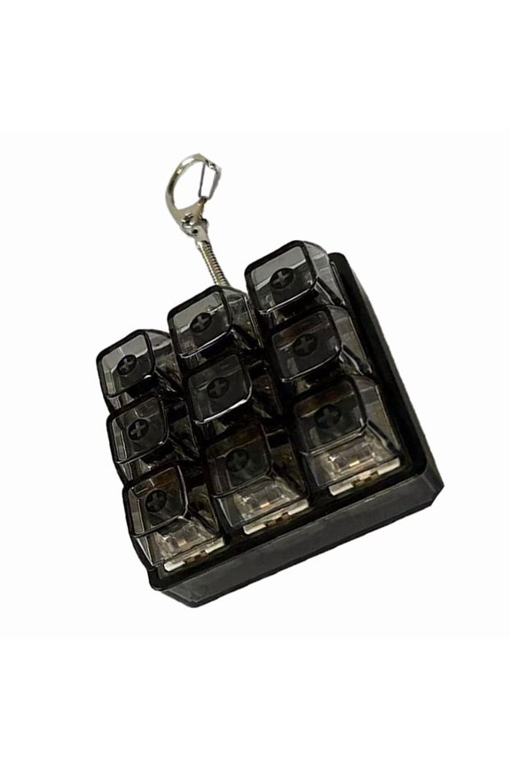 1PC 4-Key 9-Key Mechanical Keyboards Switches Tester Keychain Toy Stress Relief Tool Optional