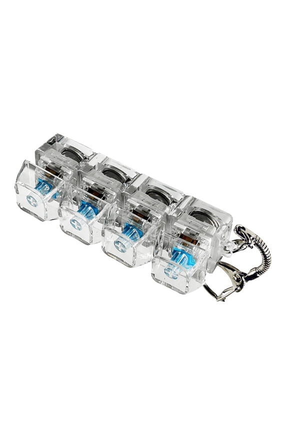 1PC 4-Key 9-Key Mechanical Keyboards Switches Tester Keychain Toy Stress Relief Tool Optional