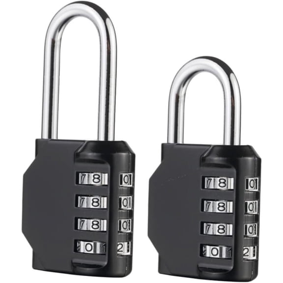 1PC 4 Lock Password Padlock 4 Numbers Outdoor Lock gate Padlock Padlocks for Outdoor use Locks with Code Lock for Locker Dial Number Lock Cabinet Combination Lock