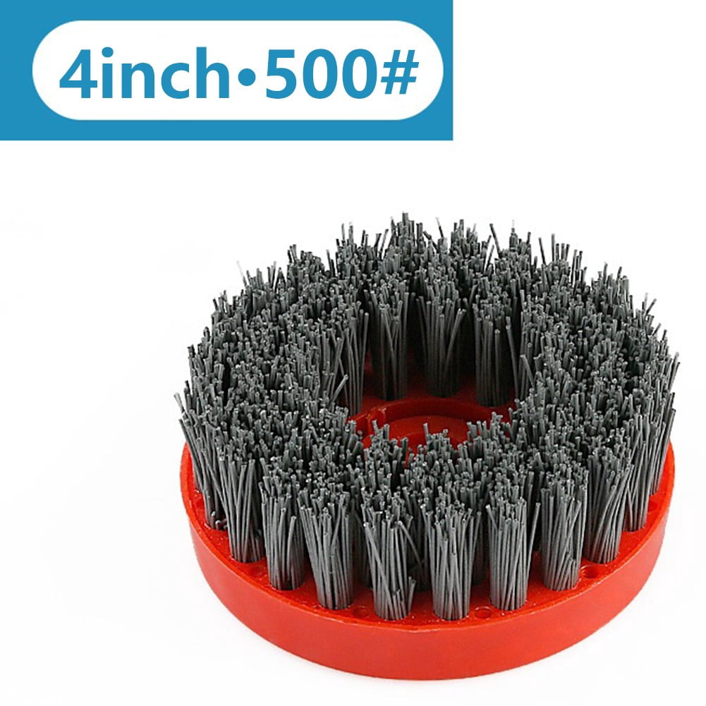 1PC 4inch Round Antique Abrasive Brush M10 Back-up Thread Nylon Silicon ...