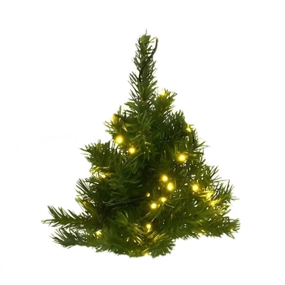 1PC 5.9Inch Floating Christmas Trees with LED String Lights,Aerial Hanging Christmas Decorations for Home,for Indoor Holiday Decor,DIY Christmas Lights for Living Room Bedroom Window Shop Decorations