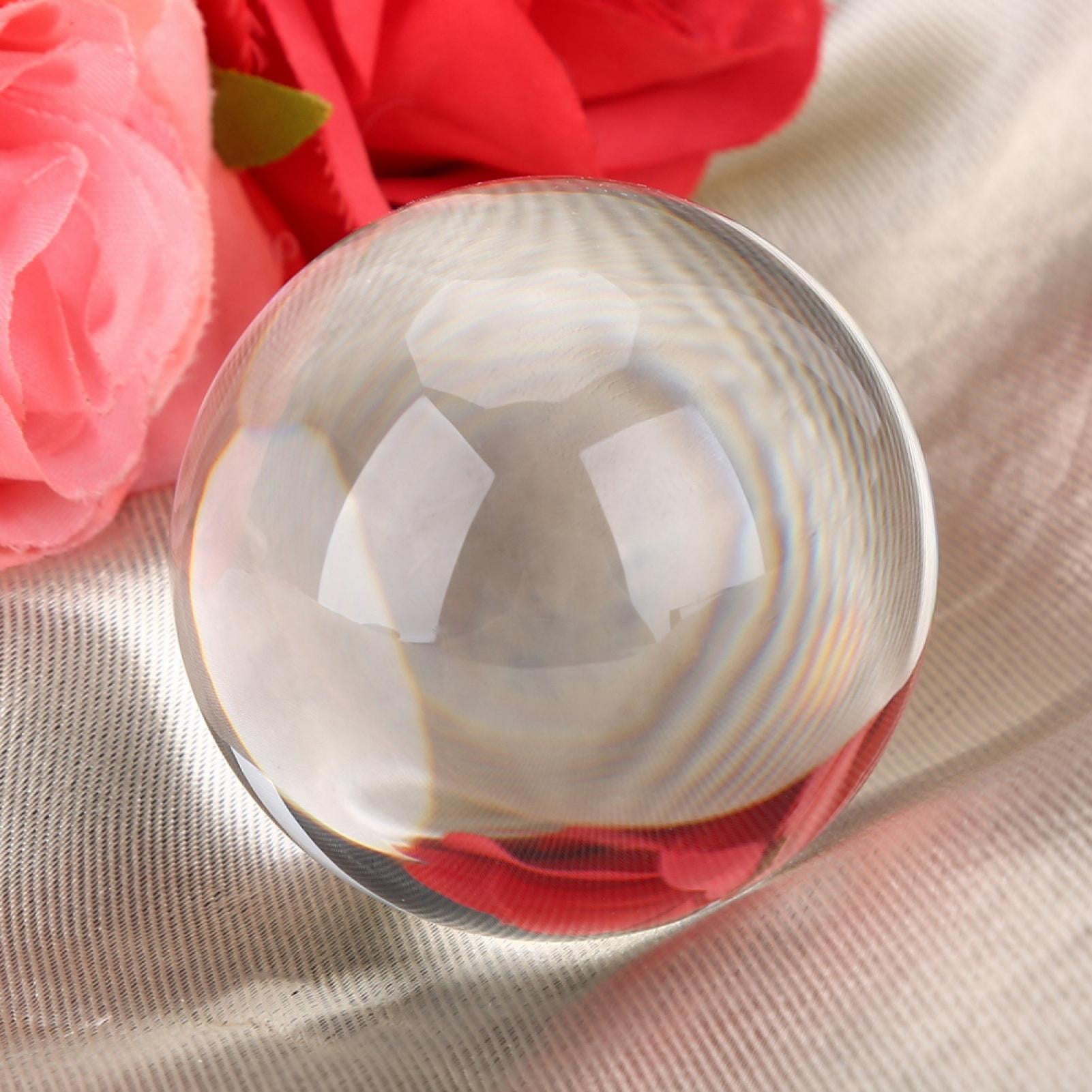 1PC 50MM Artificial Quartz Crystal Ball Transparent Sphere Home