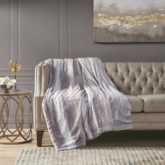 1PC 50x60 Faux Fur Throw Multi Colored Luxuriously Soft Serengeti Fur Face 180gsm Faux Mink Reverse Oeko Tex Certified Machine Washable 250gsm Faux Fur Throw Blanket for Couch Bed Living Room