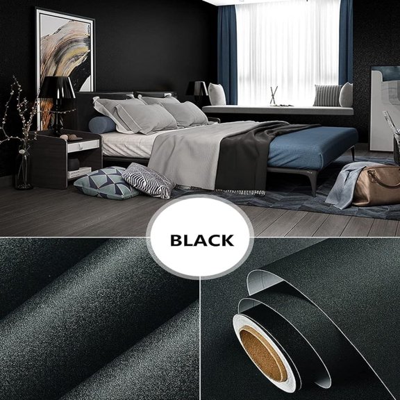 1PC 55CM Wide Industrial Wind Self-adhesive Wallpaper Cement Gray Sticker Waterproof Retro Old Mottled Dark Gray Wallpaper
