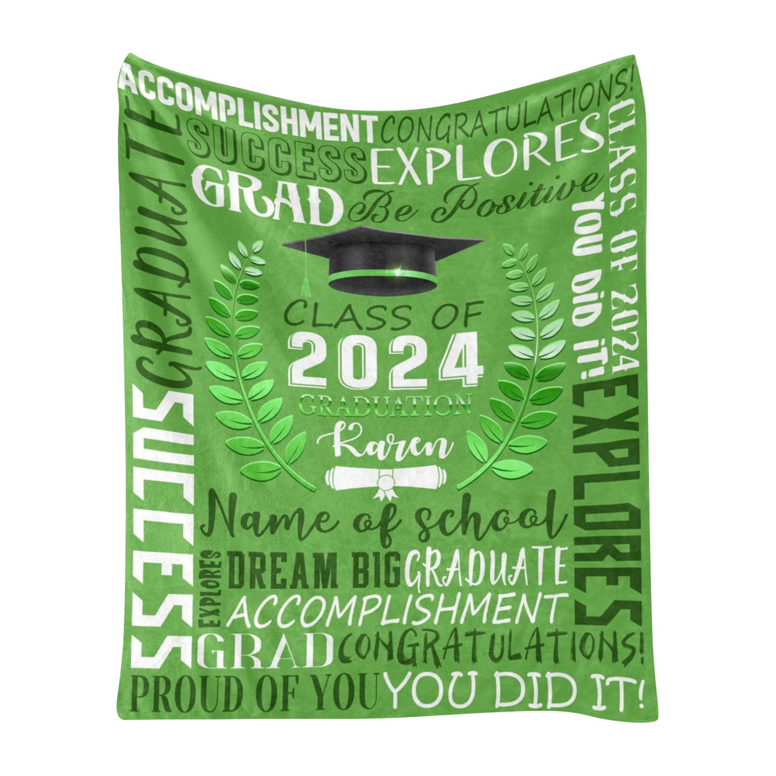 1PC59 x 78.8inch2024 graduation gifts ️ Graduation Gifts Blanket 2024