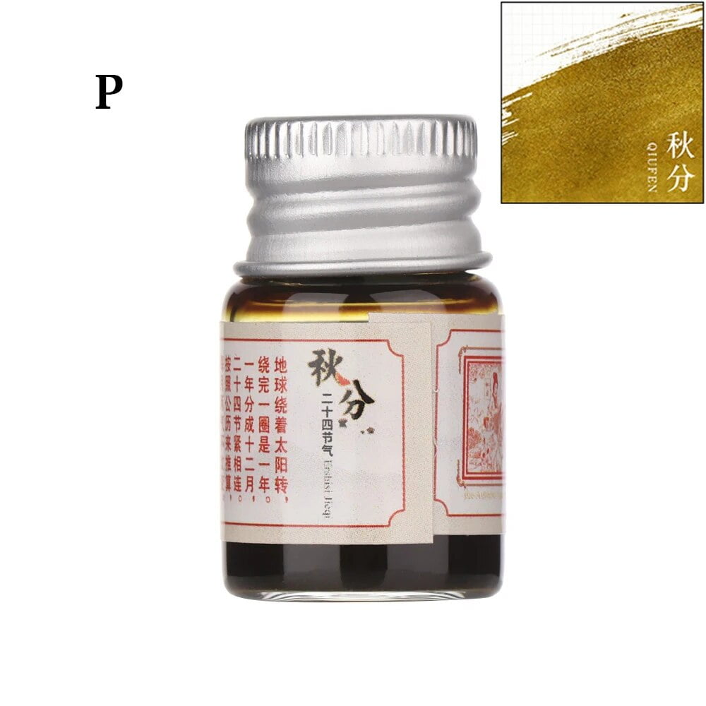 1PC 5ML 24 Color Calligraphy Writing Paint Fountain Pen Ink With ...