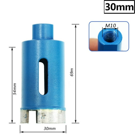 1PC 6-30mm M10 Sintering Core Bit Diamond Hole-Saw Drill Bits For Marble Granite Brick Tile Ceramic Concrete Drilling Tools 30mm