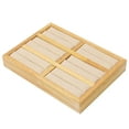 1PC 6Grid Jewelry Storage Box Ring Organizer Portable Display Tray for