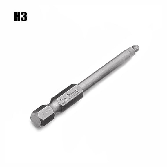 1PC 65mm Magnetic Ball End Hexagon Screwdriver Bits 1/4\" Hex Shank Electric Screwdriver Drill Bit 2.0mm 3mm 4mm 5mm 6mm 8mm H3
