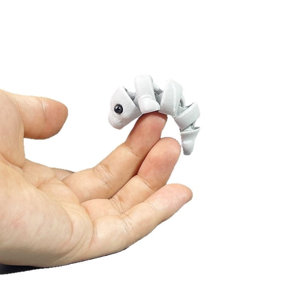 1PC 6CM 3D printed walrus figurine, articulated handicraft, cute and fun.