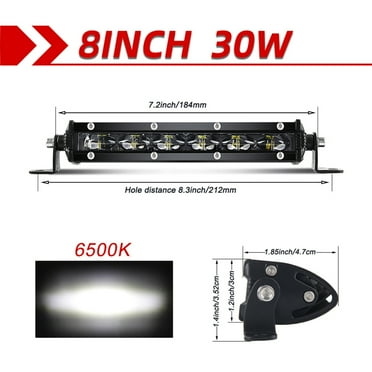 1PC 6D Lens LED Light Bar 12V 8 14 20 26 32 38 inch Spot Flood Combo LED work light for SUV 4X4 Off Road ATV Truck Tractor