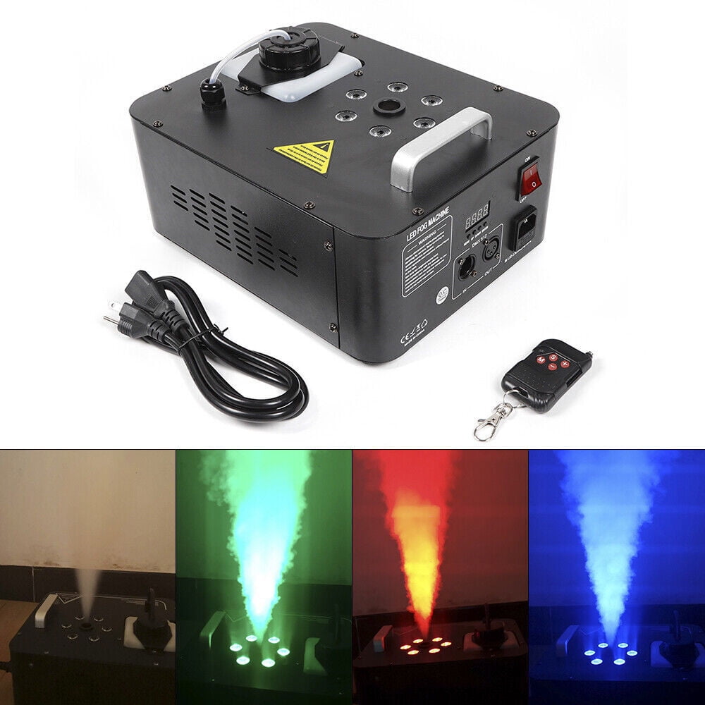 1PC 6LED DJ Geyser Smoke Fog Machine Pyro Stage Vertical Upspray Fogger DMX RGB