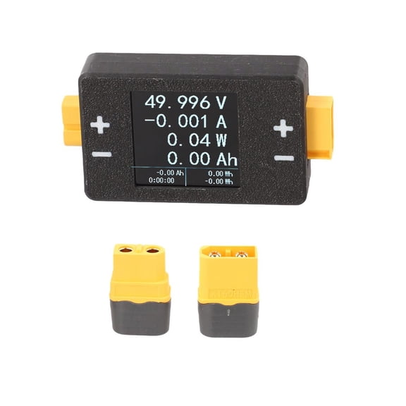 1PC 8-150V 25A/50 Power Meter Avionics Battery Voltage And Capacity Tester 60mm*38mm*13.5mm XT60/XT90 Interface Power Meter
