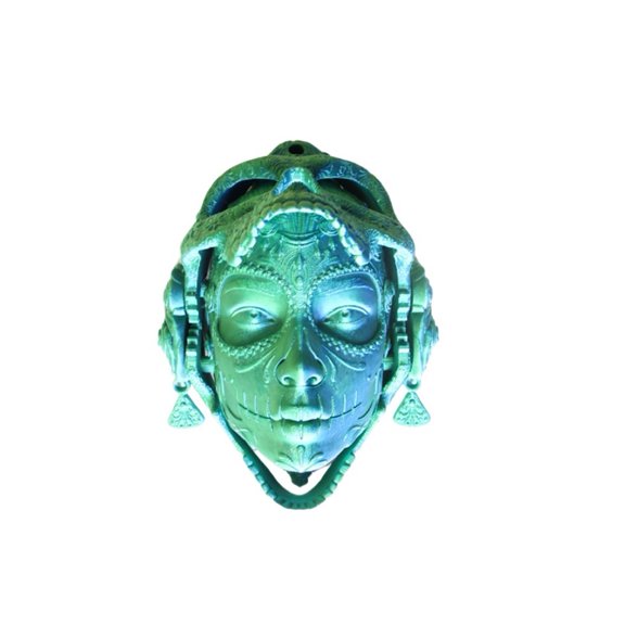 1PC 8CM 3D printed creative prank model figurine of a skull mechanical mask