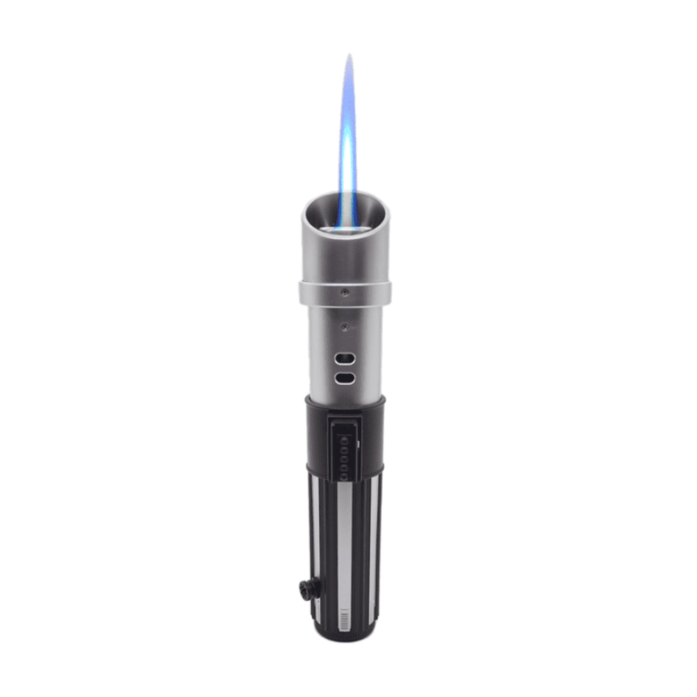 1PC  9.1" Ever Tech Saber Cigar Torch with Safety Lock & Adjustable Flame Refillable  for BBQ, Baking, Camping ,Kitchen Gift Lighters for Men Woman Christmas