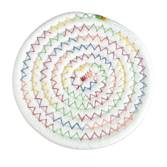 1PC A Minibee Round Woven Coasters 4.33 Inch Heat Resistant for Kitchen Dining Table Decor