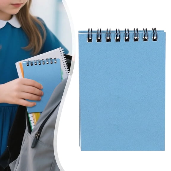 1PC A7 Pocket Size Memo Pad with Top Wire Spiral Binding, College Ruled Notepad for Office Planning & Notes