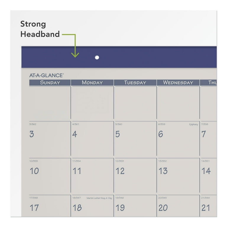 Fashion Color Desk Pad, 22 x 17, Stone/Blue Sheets, Blue Binding, Clear Corners, 12-Month (Jan to Dec): 2024 Fashion Color Desk Pad, 22 x 17, Stone/Blue Sheets, Blue Binding, Clear Corners, 12-Month (Jan to Dec): 2024
