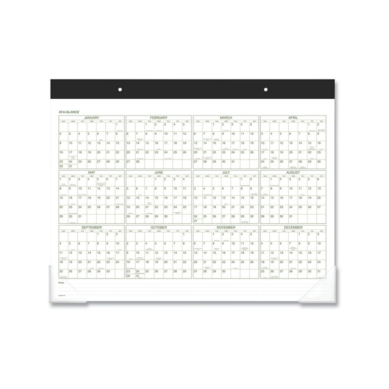 Two-Color Monthly Desk Pad Calendar, 22 x 17, White Sheets, Black Corners, 12-Month (Jan to Dec): 2024 Two-Color Monthly Desk Pad Calendar, 22 x 17, White Sheets, Black Corners, 12-Month (Jan to Dec): 2024