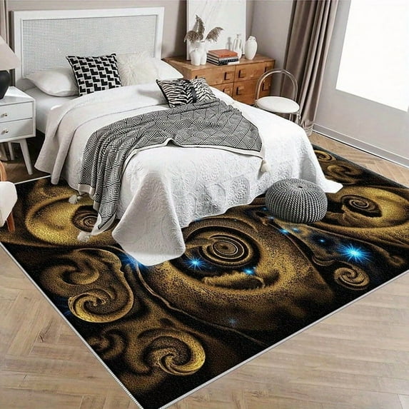 6.5'x10' throw rug boho washable rug low pile area rug carpet for kitchen chair matt for carpet floors