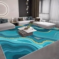 thumbnail image 1 of 4'x6' carpet runner for party kitchen carpet bedroom area rug colorful area rug scalloped area rug, 1 of 10