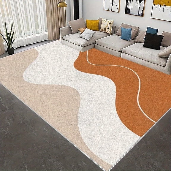 1PC Abstract Area Rug Local Rug, Lightweight Washable Easy-to-Clean Carpet Mat Festival Gift, Suitable for Living Room, Bedroom, Dining Room, Office, Bathroom, Room Accessories