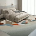 thumbnail image 1 of 4'x6' washable moroccan rug workout flooring over carpet floor runner for carpet rug for under bed rustic area rug, 1 of 10