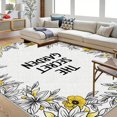thumbnail image 1 of 5.3'x7.5' whimsical rug yoga mat for carpet rug front door rug mid century modern snowman outdoor rug, 1 of 10
