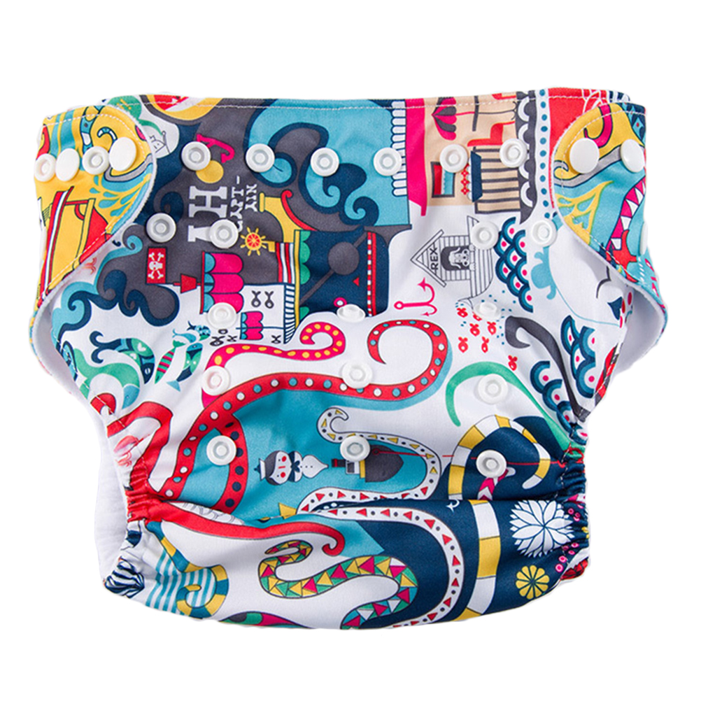 1PC Adjustable Baby Diaper Learning Training Pants Leakproof Washable