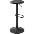 thumbnail image 1 of 1PC Adjustable Bar Stool, Swivel Round Metal Airlift Barstool, Backless Counter Height Bar Chair for Kitchen Dining Room Pub Cafe (Black), 1 of 10