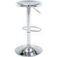 thumbnail image 1 of 1PC Adjustable Bar Stool, Swivel Round Metal Airlift Barstool, Backless Counter Height Bar Chair for Kitchen Dining Room Pub Cafe (Silver), 1 of 8