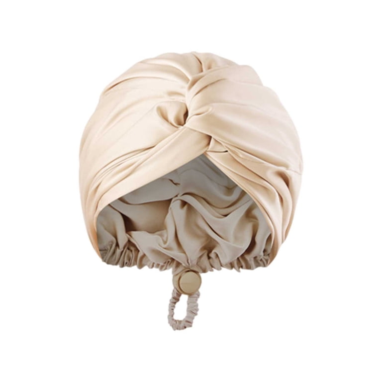 Adjustable Satin Hair Bonnet Unisex Double Layer Sleep Cap for Curly Hair Amazon.com : Satin Silk Bonnet For Curly Hair Bonnet Braid  main image 3