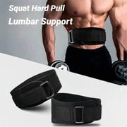 1PC Adjustable Weight Lifting Gym Belt, Unisex Lightweight Workout Waist Support Belt for Squats, Lunges, Thrusters, Strength Training & Bodybuilding >