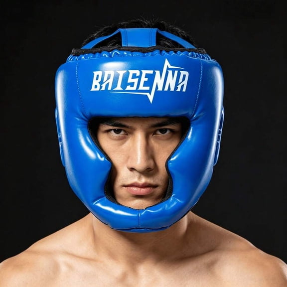 1PC Adult Monkey Face Boxing Helmet Full Closed Headgear Sanda Kickboxing Taekwondo Training Full Face Protective Head Guard For Men Women