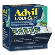 1PC Advil Liqui-Gels, Two-Pack, 50 Packs/Box