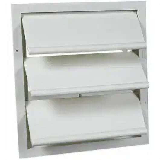 1PC Air Vent 54703 Automatic White Gable Shutter