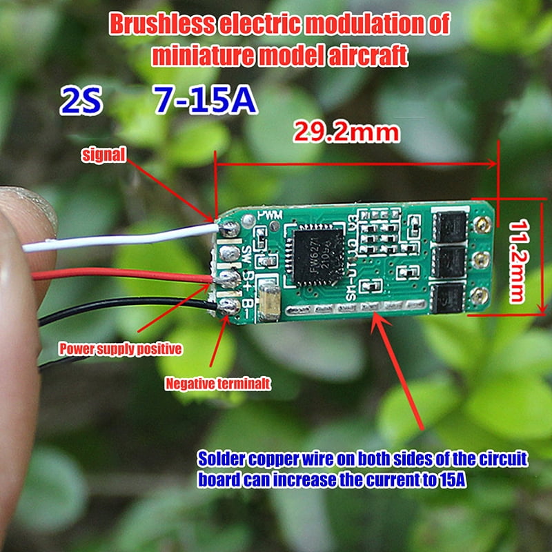 Mini Air Craft Module 1PC Aircraft Model Brushless Electric Regulator Module Mini 2S 7A-15A ...