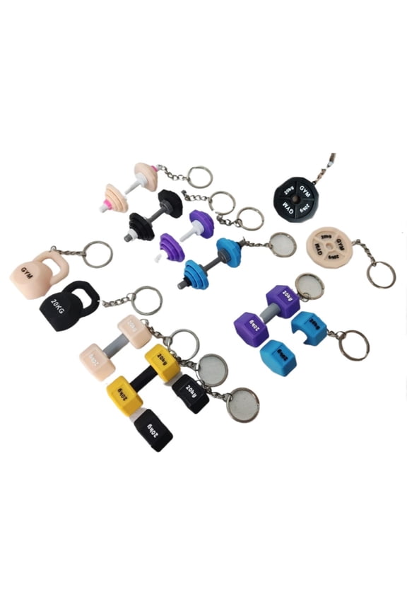 1PC All Gym Keychain Model (Customizable Text) 3D Printing