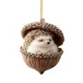 thumbnail image 1 of 1PC Animal Christmas Ornaments 2D Acrylic Seasonal Hangable Decorations for Christmas Tree Home Office Living Room Garden Front Door Wall Mantel Window Wreath,3.14 Inch, 1 of 3