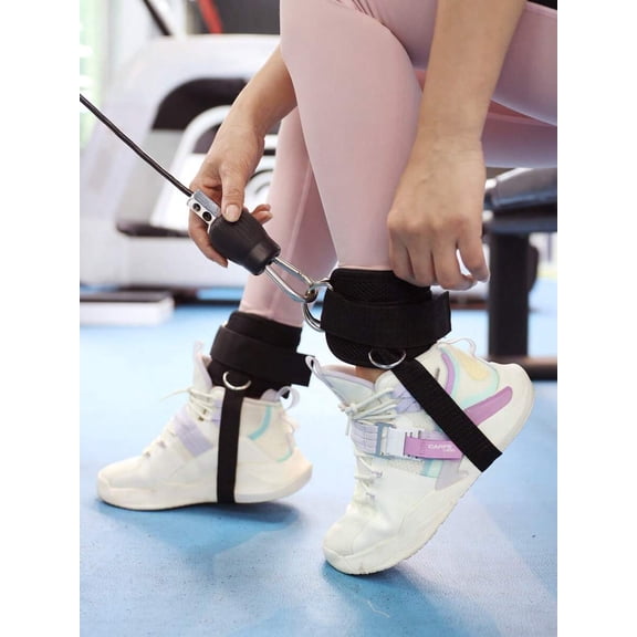 1PC Ankle Strap for Cable Machines and Resistance Bands, Workout Cuff Attachment for Home and Gym, for Kickbacks, Leg Extensions and Hip Abductor Exercises