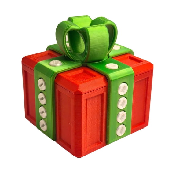 1PC Annoying 3D Printed Christmas Decoration Magic Gift Box For Friends