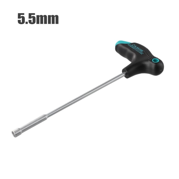 1PC Anti-slip Hexagon Socket Screwdriver Wrench Socket Wrench Screw Driver Metal Hex Nut Key Hand Tool Screwdriver, 5.5mm