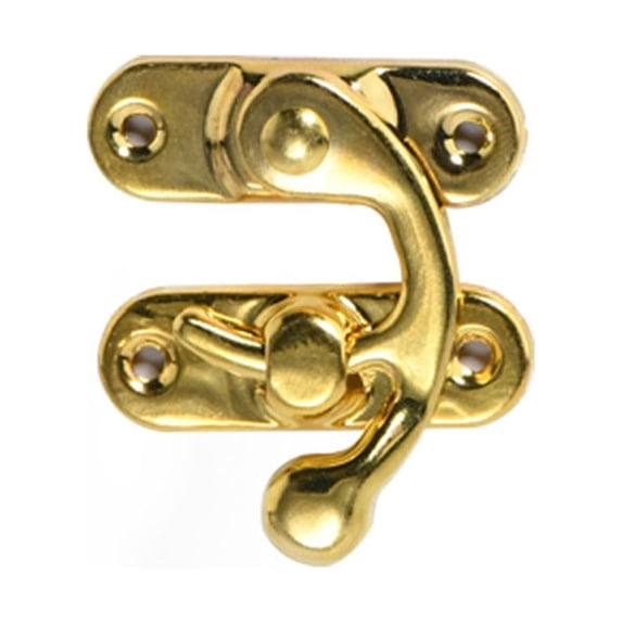 1PC Antique Iron Box Buckle Lock Iron Box Horn Lock Buckle Hasps Hook Lock Jewelry Wooden Box Latch Home Hardware