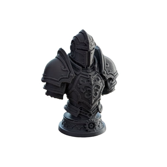 1PC Armored Knight Bust Statue 3D Printing