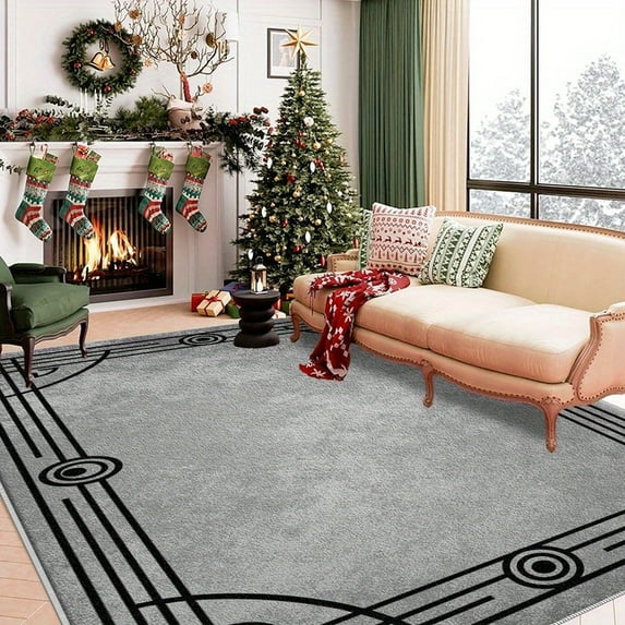 3'x5' outdoor carpet runner non-slip carpet runners modern abstract area rug pure cozy area rug rust area rug